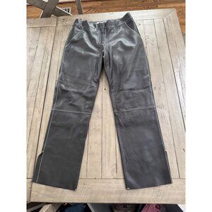 STAND STUDIO Zoe Cropped Leather Trouser Pants Black Size 36 / 4